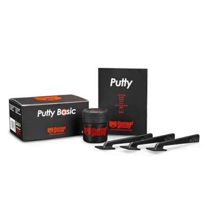 Image de Thermal Grizzly TG Putty Basic 30 g Matériau d&#039;interface thermique non conducteur électrique pour modding GPU et remplacement de tampon