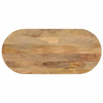 Afbeelding van Tafelblad ovaal 120x60x2,5 cm massief mangohout