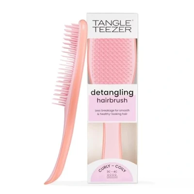 Afbeelding van Tangle Teezer De natuurlijk gekrulde ontwarrende haarborstel voor 3C tot 4C haar Vermindert kroezen Mango en Rose