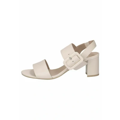 Afbeelding van Caprice Sandalen, Dames, Maat: 36, Cream perlato Leer