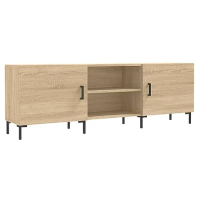 Image de vidaXL Meuble TV Chêne sonoma 150x30x50 cm Bois d&#039;ingénierie