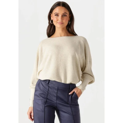 Afbeelding van Nukus Batwing Pullover XL / Zand