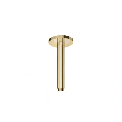 Afbeelding van HotBath Cobber plafondbuis rond 15cm Geborsteld messing PVD