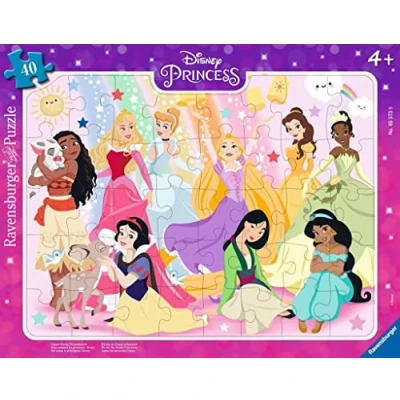Afbeelding van Ravensburger Kinderpuzzle Onze Disney Prinsessen 40 stukjes frame puzzel voor kinderen