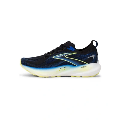 Afbeelding van Brooks Glycerin 22 Hardloopschoenen voor op de weg, Heren, Maat: 46, Black neo yellow Textiel