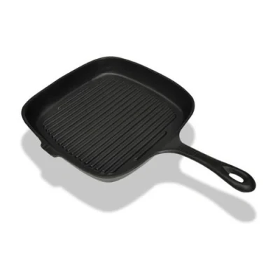 Image de vidaXL Poêle grille en fonte 24x23 cm50123
