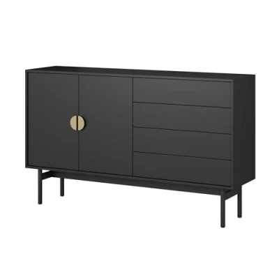 Afbeelding van Selsey Stoon Ladekast 154 cm zwart