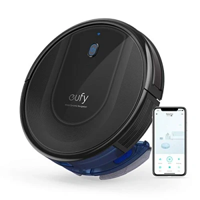 Afbeelding van eufy RoboVac G10 Hybride stofzuiger met wisfunctie, 2 in 1 robotstofzuiger Smart Dynamic Navigation, 2000Pa zuigkracht, Extreem dun, Stille werking, ideaal voor harde vloeren (Zwart)