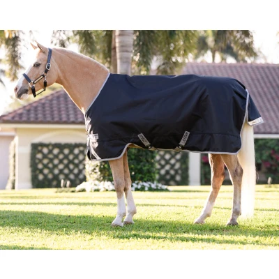 Image de Amigo Chemise Turnout 1200D Pony 50g Noir/Gris Titane/ArgentVendu par Agradi