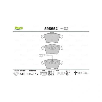 Afbeelding van Valeo Remblokset 598652