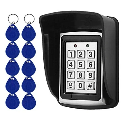 Afbeelding van YAVIS Metalen codeslot voor deuropening Access Control Keypad 125 kHz EM kaartlezer + 10 RFID sleutels waterdichte regenhoes deurtoegangscontrolesysteem
