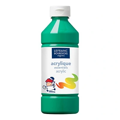 Image de Lefranc Bourgeois Acrylique liquide Essentiel pour enfants Bouteille 500ml Vert clair