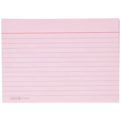Afbeelding van Fontana 102260120 schedato scheda (A6, a righe, 100 stuks, avvolto in transparante folie) rood, Pezzi