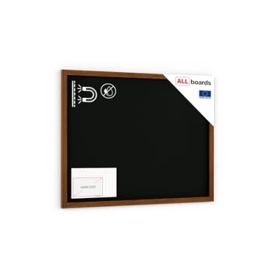 Afbeelding van ALLboards Magnetisch gipsplaatbord met houten frame, 120 x 90 cm, beschrijfbaar krijt en krijtmarkers, voor bar, restaurant, menu