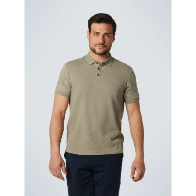 Afbeelding van No Excess Poloshirt Army Groen maat M heren met Regular fit Pasvorm Katoen Suitable Herenkleding