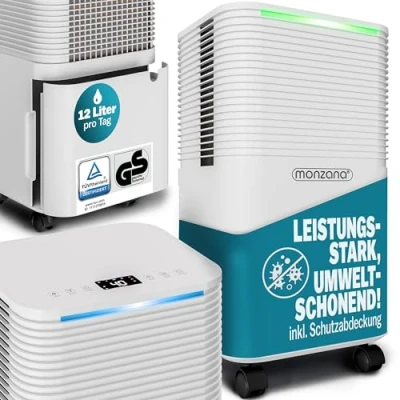 Afbeelding van MONZANA Luchtontvochtiger 15 20m² Timer 4 Standen 12l/dag