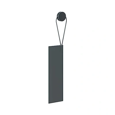 Afbeelding van KEUCO douchewisser van silicone, met muurbeugel, om te plakken, 26,4x8,2x1,7 cm, kleur: grijs