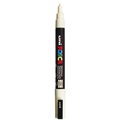 Afbeelding van UNI BALL Posca Marker PC 3 M ivoor eenvoudige pen