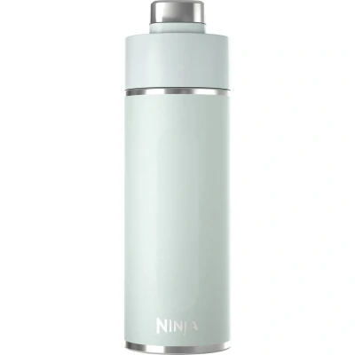 Afbeelding van Ninja Thirsti Drinkfles en heupfles 700 ml met lekvrij deksel, ontworpen voor koolzuurhoudende dranken, warme koude reizen / sport. Drievoudige isolatie, roestvrijstalen fles, mint,