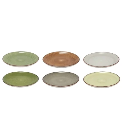 Afbeelding van Studio Tavola Ontbijtborden / Dessertborden Deep Forest ø 19 cm 6 stuks