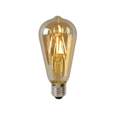 Afbeelding van Lucide ST64 Filament lamp Ø 6,4 cm LED Dimb. E27 1x5W 2700K Amber