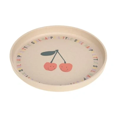 Image de LÄSSIG Assiette enfant sans mélamine BPA pour lave vaisselle et micro ondes/Plate Happy Fruits Cherry