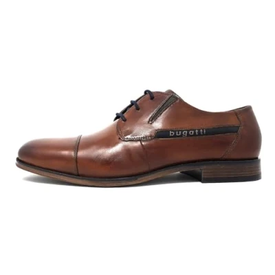 Afbeelding van bugatti Buller Comfort Veterschoenen, Heren, Maat: 43, Dark blue Veloursleer