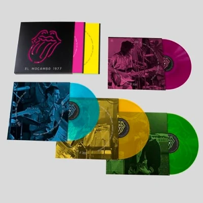 Afbeelding van THE ROLLING STONES EL MOCAMBO 1977 4LP NEON VINYL LIMITED EDITION BOX