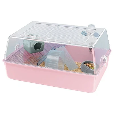 Afbeelding van Ferplast Hamsterkooi Mini Duna 55 X 39 Cm Roze 7 delig