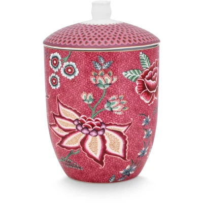 Afbeelding van Pip Studio Flower Festival Voorraadpot Donkerroze 1.5ltr