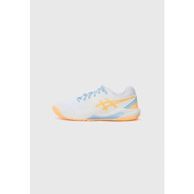 Afbeelding van Asics GEL Dedicate 8 Padelschoenen, Dames, Maat: 42, White/orange glow Textiel/ synthetisch