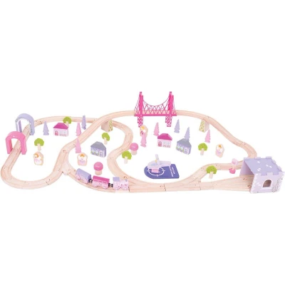 Afbeelding van Bigjigs Fairy TOWN Speelgoedtreinbaan voor kinderen, Maat: One Size, Multi coloured