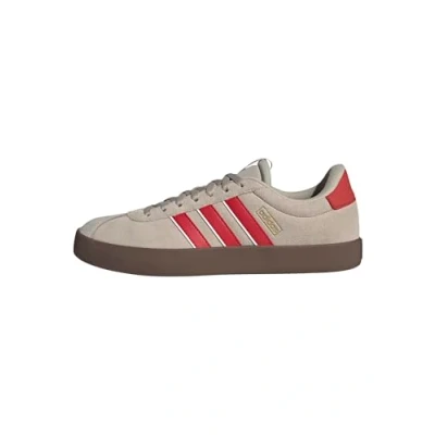 Afbeelding van adidas Vl Court 3.0 Shoes herenschoenen, Wonder Beige Better Scarlet Core Wit