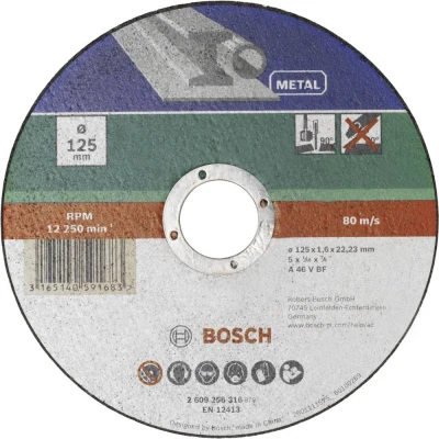 Afbeelding van Bosch Accessories A 46 T BF 2609256314 Doorslijpschijf recht 115 mm 1 stuk(s) Metaal