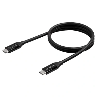 Afbeelding van EDIMAX USB kabel 4.0, Thunderbolt 3 C stekker 1.00 m Zwart UC4 010TB V2
