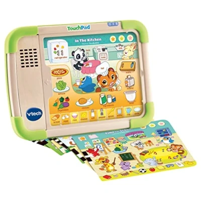 Afbeelding van VTech TactiKid, Mijn leertablet speelgoed gedeeltelijk van hout, zonder scherm, houten plank meerkleurig 3/5 jaar inhoud in het Frans