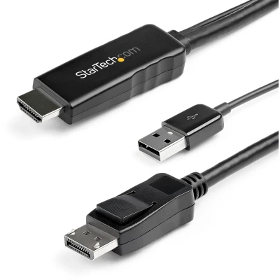Afbeelding van Adapter Display Port naar HDMI/VGA Startech HD2DPMM2M (2 m) Zwart