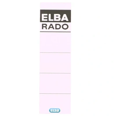Afbeelding van Rug insteekkaart Elba Rado breed 44x159mm wit