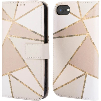 Afbeelding van imoshion Hoesje Geschikt voor iPhone 6 / 6s 7 8 SE (2020) (2022) Design Bookcase smartphone Beige Graphic