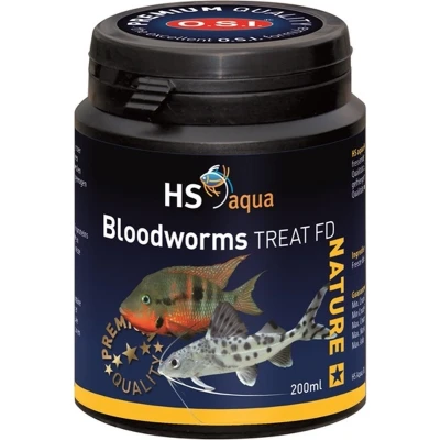 Afbeelding van HS Aqua Bloodworms gedroogde muggenlarven 200 ml
