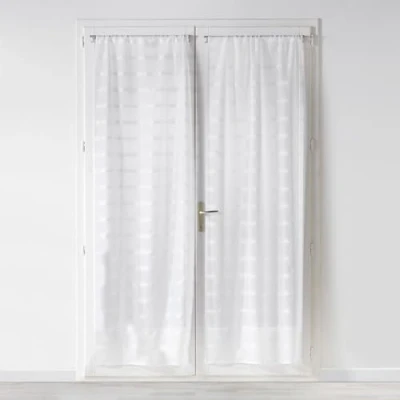 Afbeelding van Douceur d&#039;Intérieur Gordijnen, recht, voor gordijnroede, 2 x 70 200 cm, wit