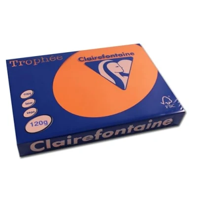 Afbeelding van Clairefontaine 1763C Trophee papier, A4, 120 g/m², oranje, 250 vellen