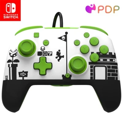 Image de PDP Manette Gaming Rematch Super Mario Retro Nintendo Switch