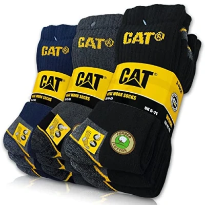 Afbeelding van CAT® Real Work Socks Werksokken, 9 paar, voor dames en heren, maat 35 50