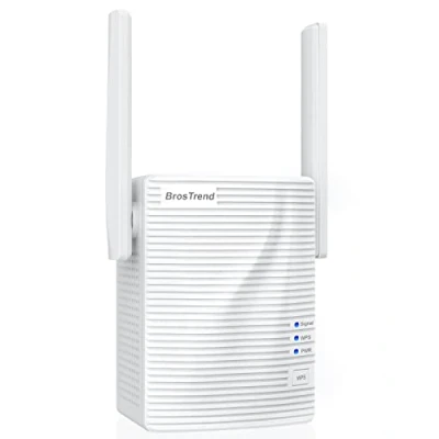 Afbeelding van BrosTrend WLAN repeater AC1200Mbps, wifi versterker, extender, booster, 5 GHz &amp; 2,4 dual band, compatibel met alle internetboxen, 1 ethernetpoort