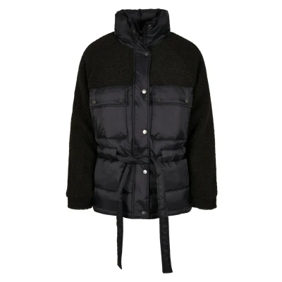Afbeelding van Urban Classics Winterjas, Dames, Maat: 4XL, Black