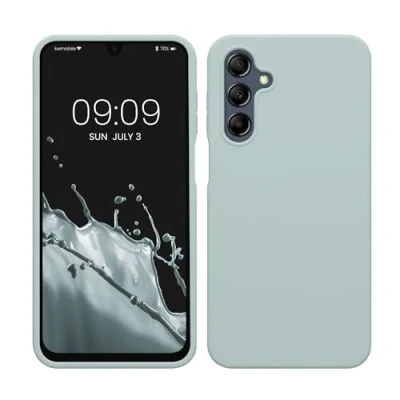 Afbeelding van kwmobile telefoonhoesje geschikt voor Samsung Galaxy A16 5G Hoesje met siliconen coating Smartphone case in cool mint