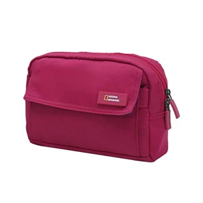 Afbeelding van National Geographic Toilettas / Reistasje Academy cosmetic pouch N13904 Fuchsia