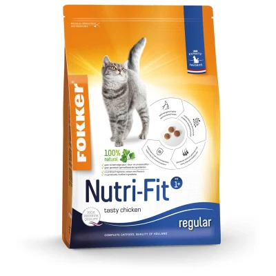 Afbeelding van Fokker Cat Nutri Fit Kip Kattenvoer 10 kg