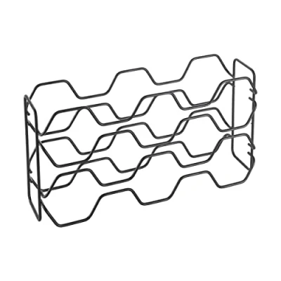 Afbeelding van Metaltex Hexagon Wijnrek 10 flessen Zwart 43x12x22 cm